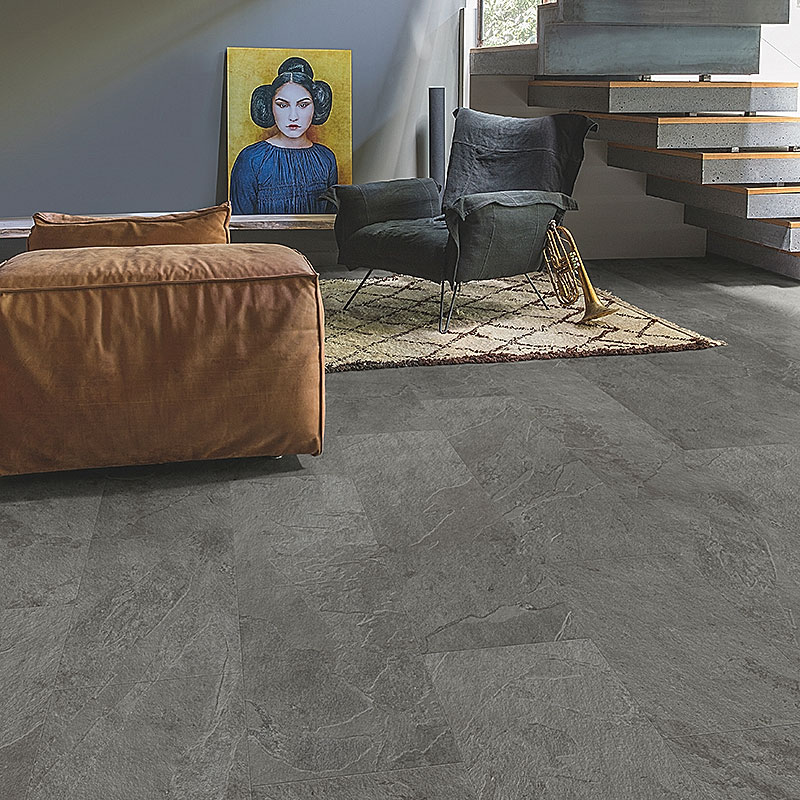 ПВХ-плитка Quick-Step LIVYN Ambient Click AMCL 40034 Сланец серый