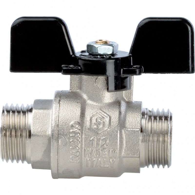 Кран шаровый STOUT НН 1/2" полнопроходной, бабочка