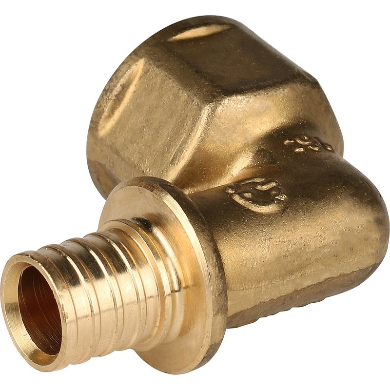 Угол переходной 16 x 1/2" ВР аксиальный для труб PE-X STOUT