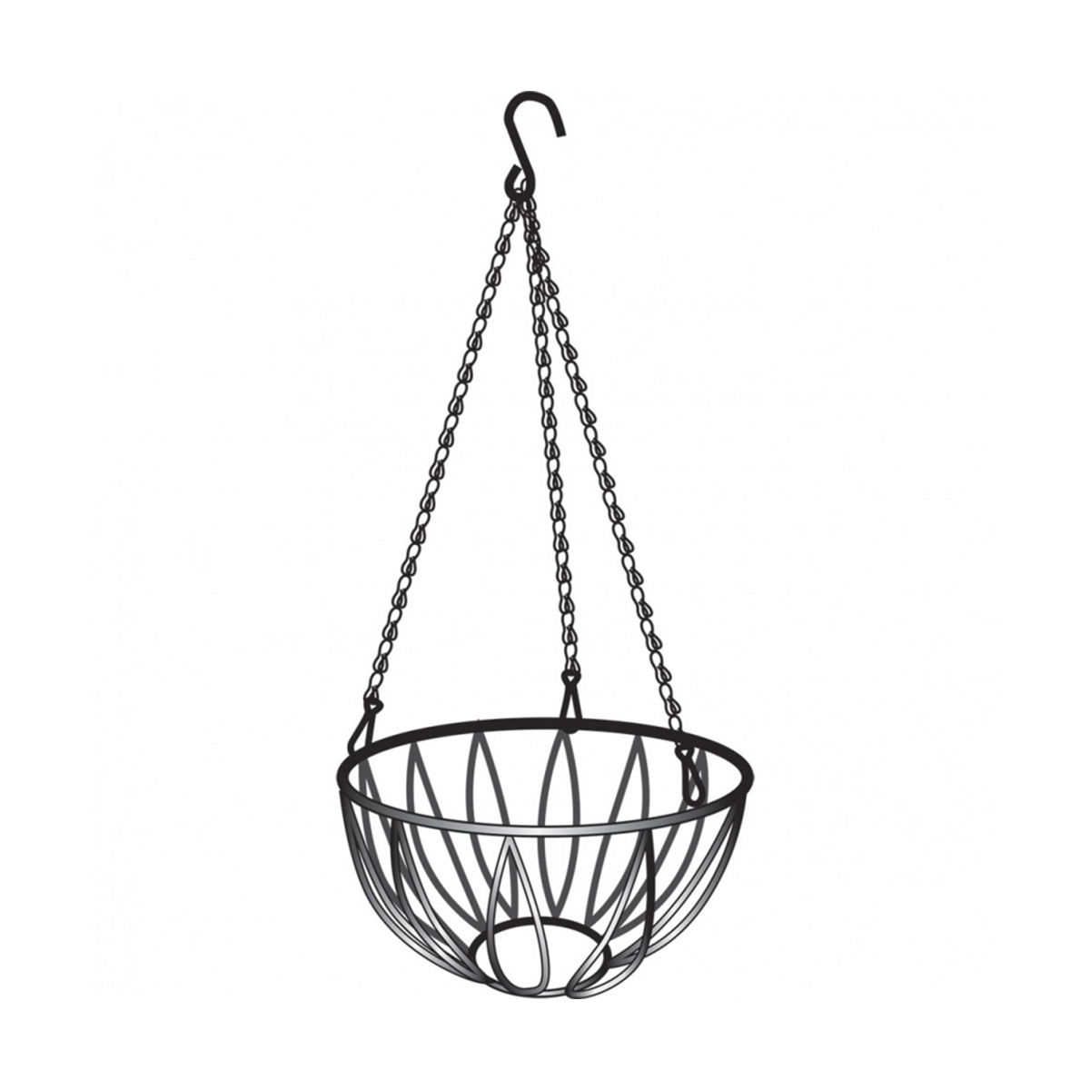 Кашпо для цветов подвесное d 260 мм (1/8) "palisad"