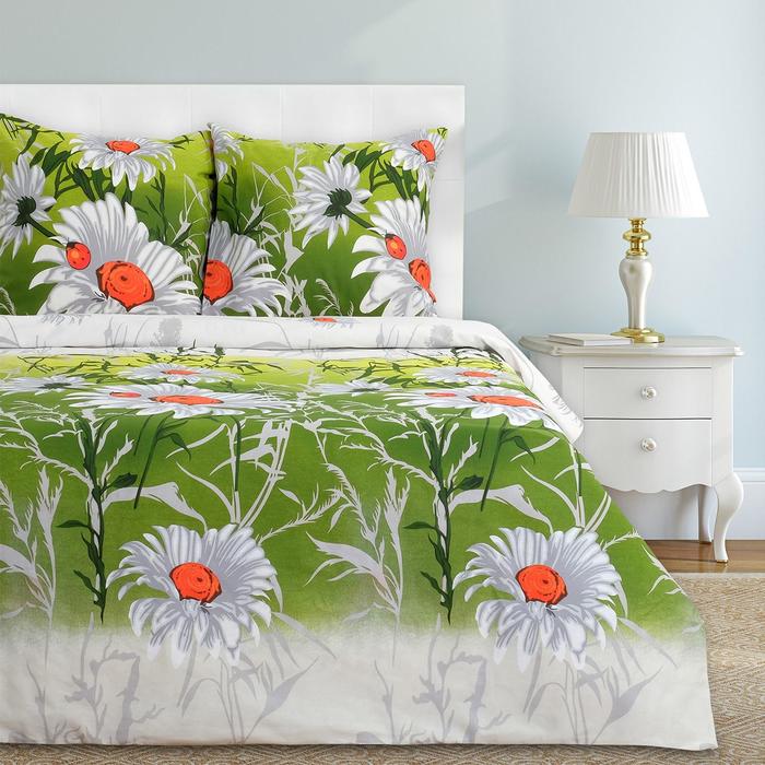 Постельное белье "этель" ромашковое поле 1,5 сп. (бязь) (1/6) 1090390