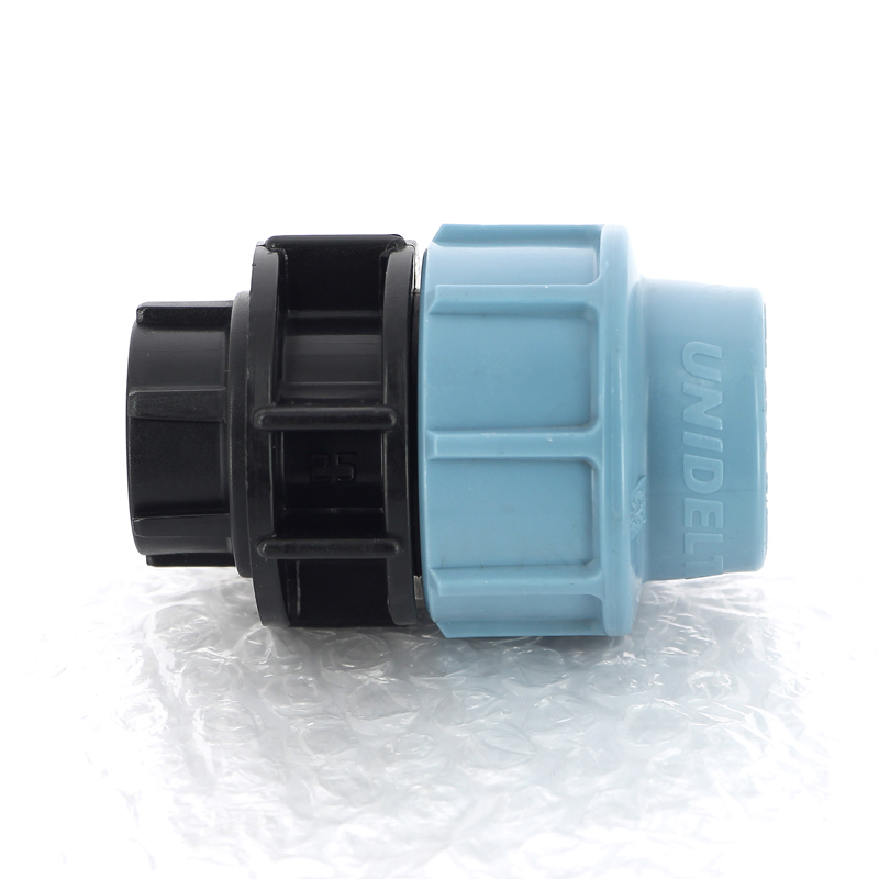Муфта обжимная ВР 25 x 1/2" для водопроводных ПНД труб UNIDELTA