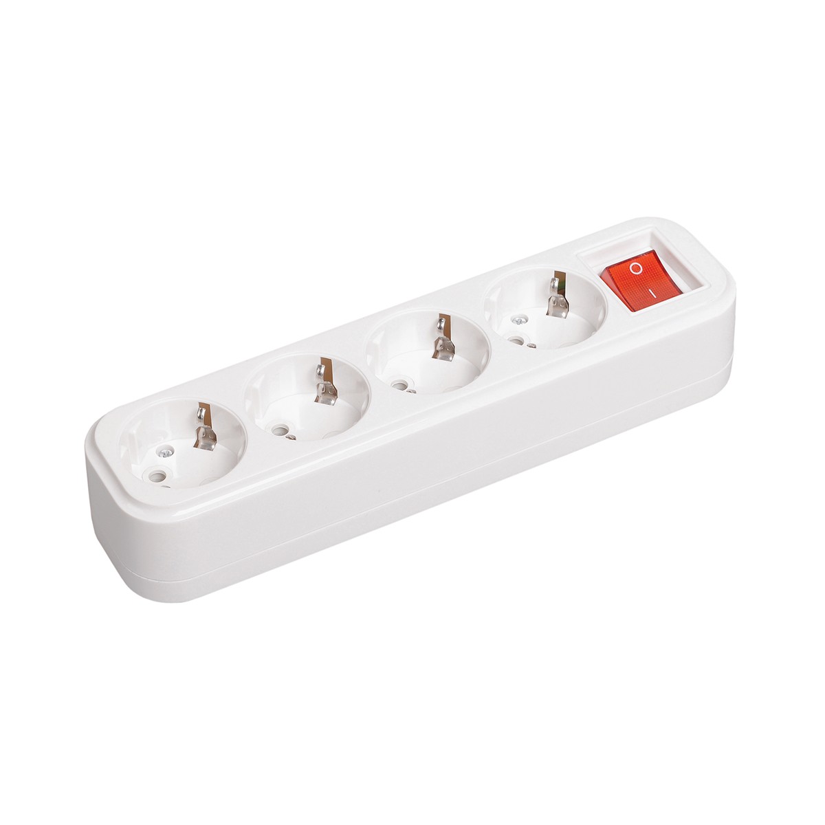 Розетка (колодка) переносная разборная с выключ. "classic" 4-х местн. к04в (1/25/100) "iek"