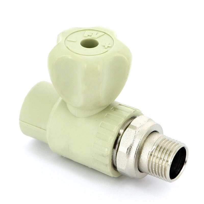 Кран шаровый 20 x 1/2" для радиаторов с разъемным соединением FV-PLAST