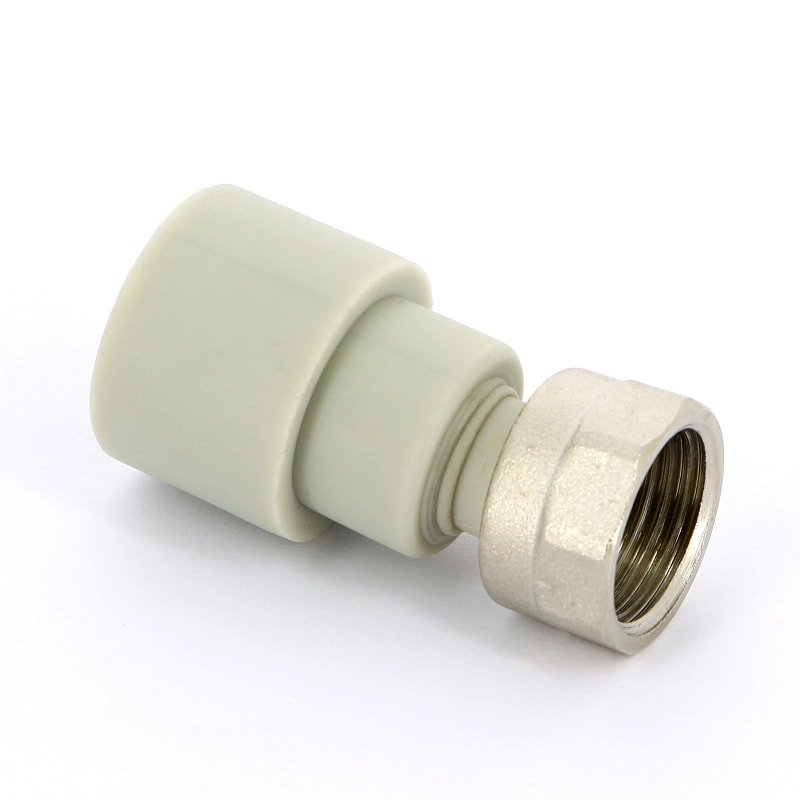 Муфта сварка-В 16 x 3/4" с накидной гайкой PP-R FV-PLAST серый