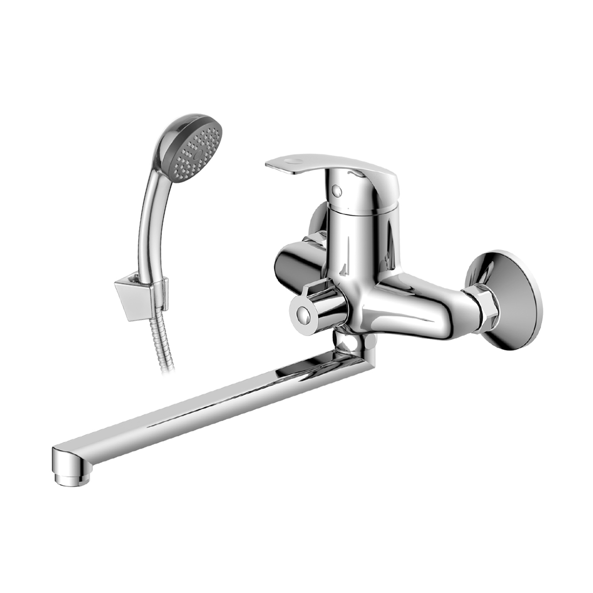 Смеситель для ванн dr71043 поворотн. излив 300 мм (1/12) "decoroom"