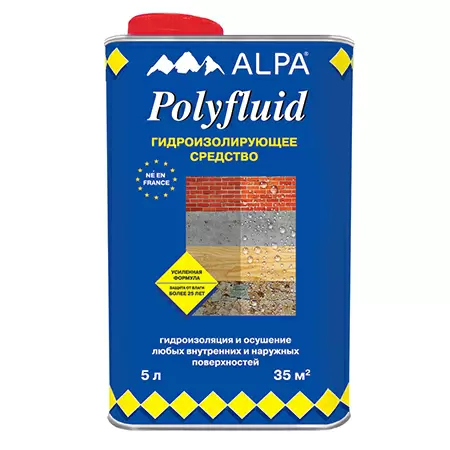 Alpa Polyfluid / Альпа Полифлюид профессиональная гидроизоляция