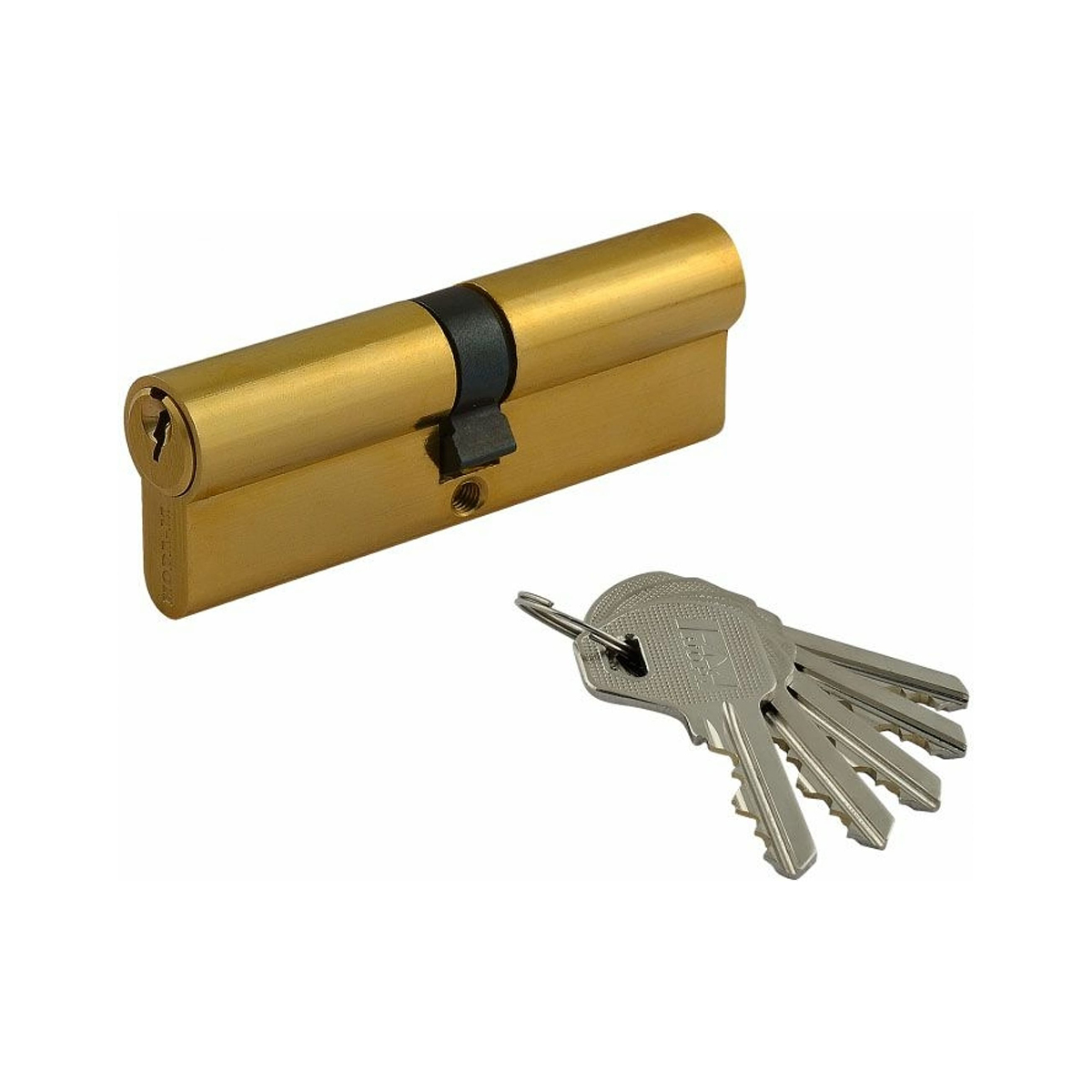 Цилиндров. механизм л-90 (45-45) (ключ/ключ) латунь (1/10/80) "нора-м"