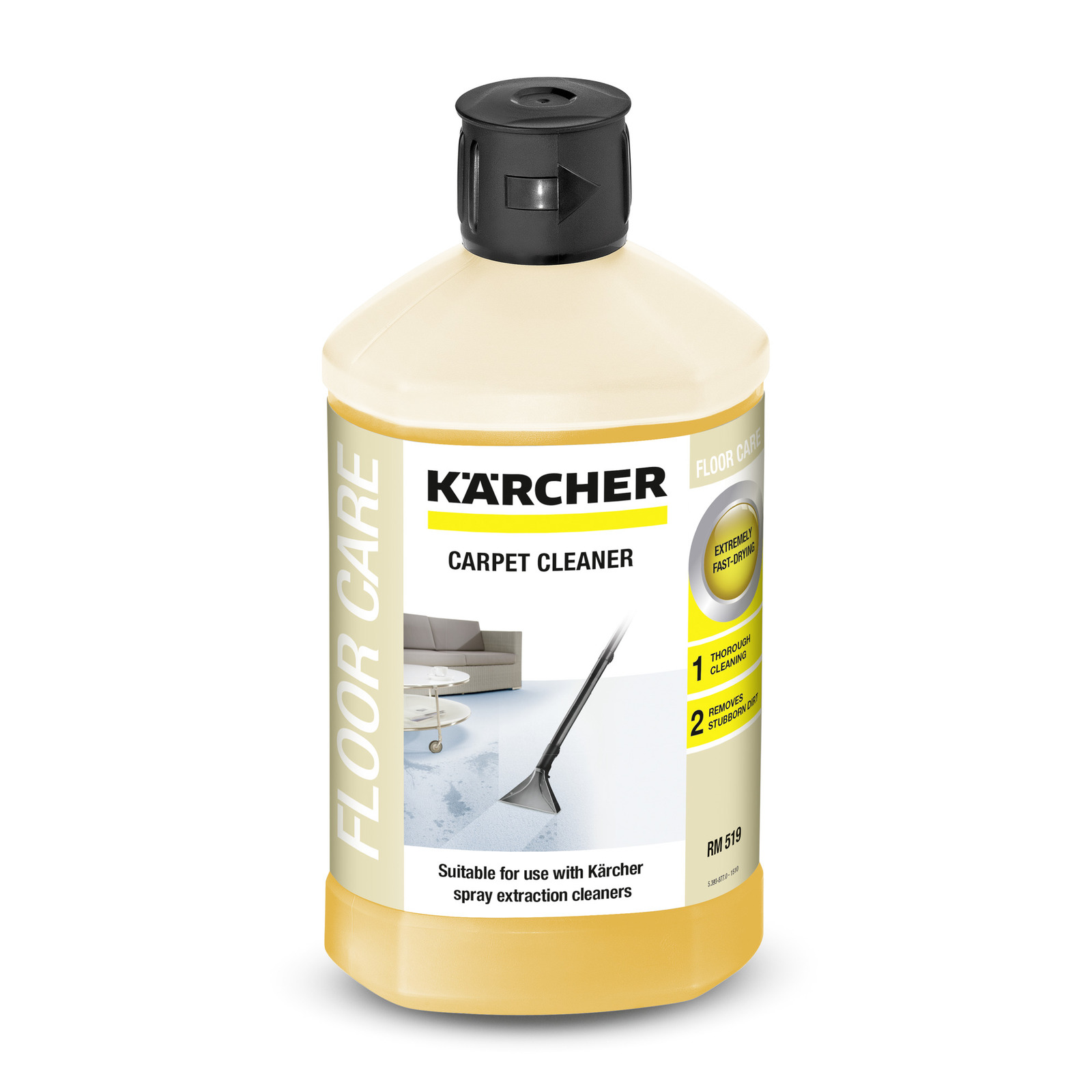 Средство чистящее для ковров "rm 519" 1 л "karcher" (1/6)