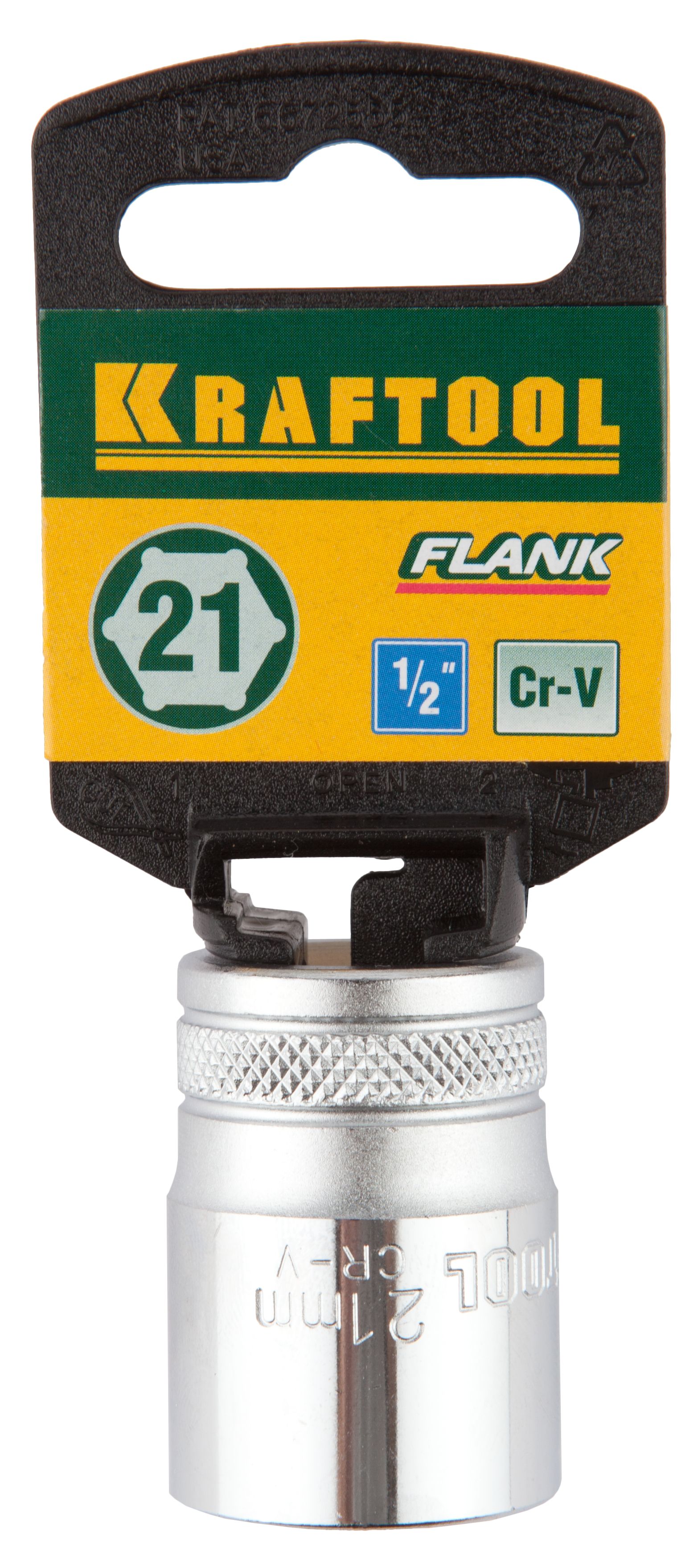 KRAFTOOL FLANK, 1/2″, 21 мм, торцовая головка (27805-21)