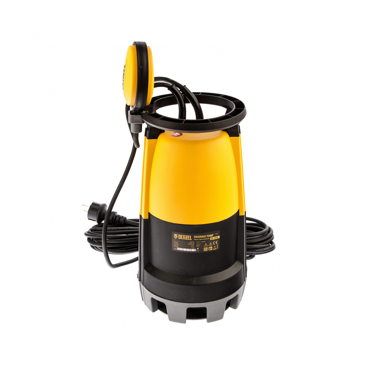 Насос дренажный dp450s  450 вт (для чистой и грязной воды) (1) "denzel"