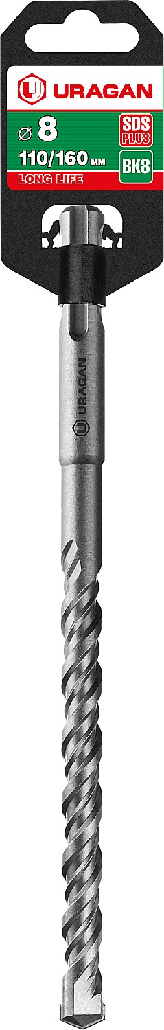 URAGAN 8 х 160 мм, SDS-plus бур (29311-160-08)
