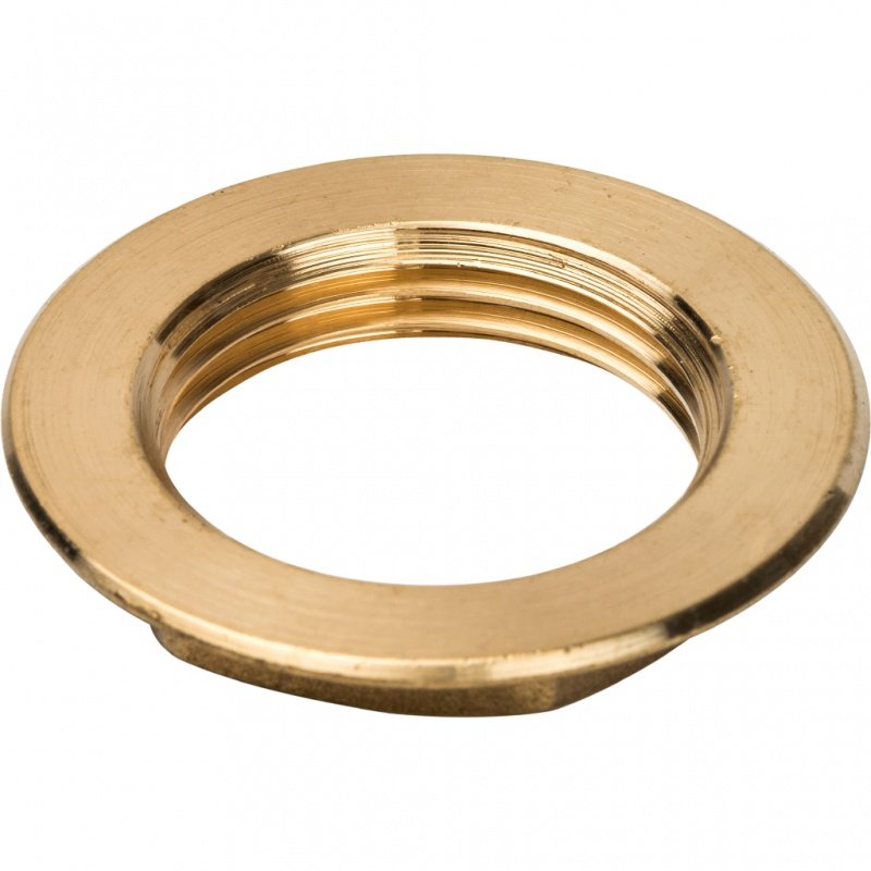 Контргайка с упором 1" ВР латунь STOUT