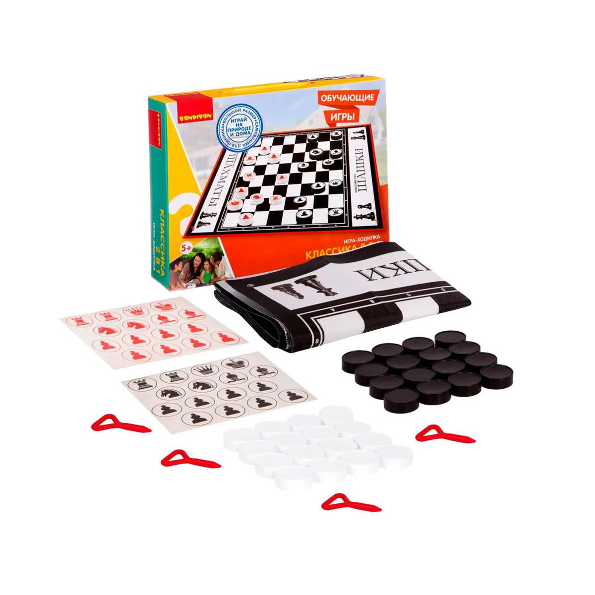 Игра-ходилка обучающая "классика 2-в-1" "bondibon" вв2604