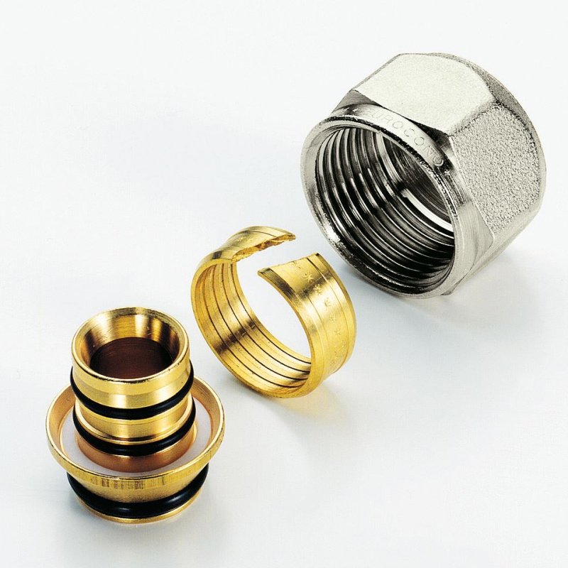 Евроконус для м/пл.трубы и PEX 16(2.0)x3/4" EK TIEMME