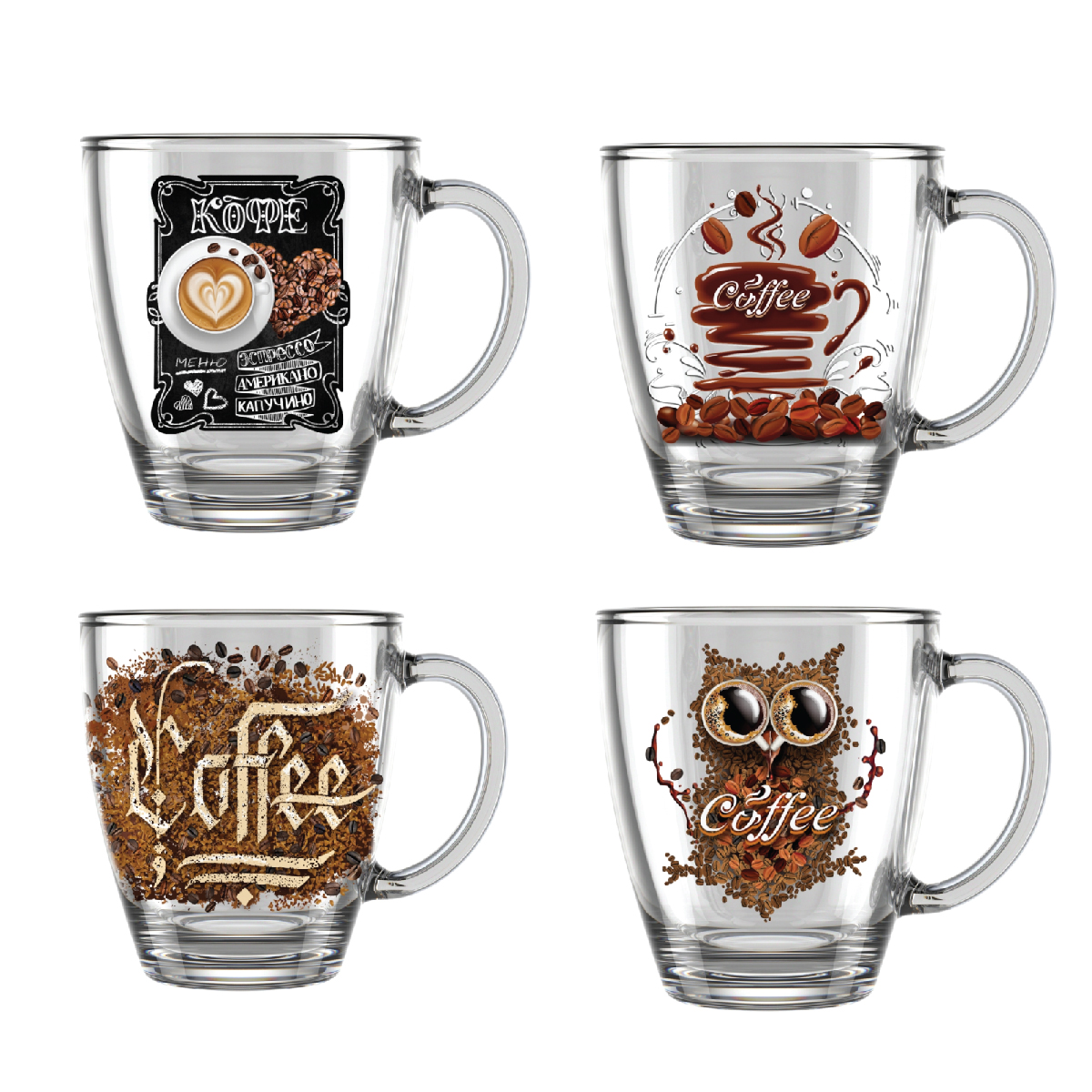 Кружка "кофеджио" 350 мл (1/16) "декостек"