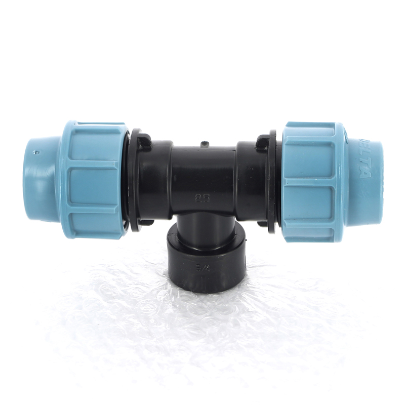 Тройник ПНД переходной под обжим ВР 25 x 3/4" полиэтиленовый UNIDELTA