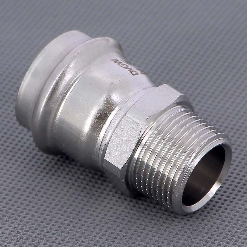 Муфта пресс-Н 28х3/4" нержавеющая сталь Sanpress Inox VIEGA