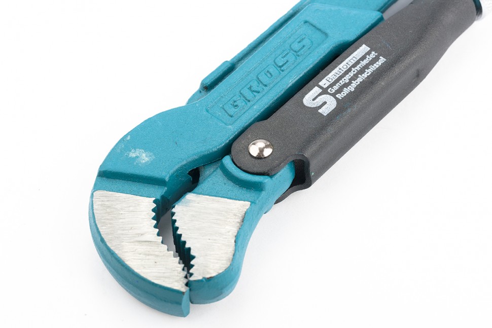 Ключ трубный рычажный 1, №1, цельнокованый, CrV, тип "S" Gross (15611)