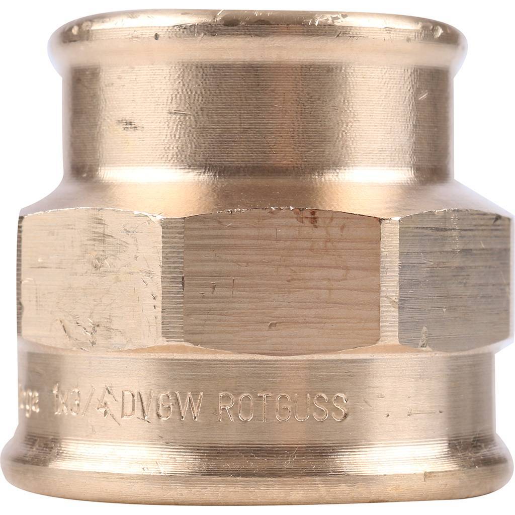 Муфта редукционная 1" x 3/4" резьбовая (ВР) бронза VIEGA (266356)