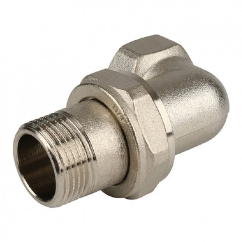 Американка угловая ВН 3/4" никель STOUT прокладка O-ring