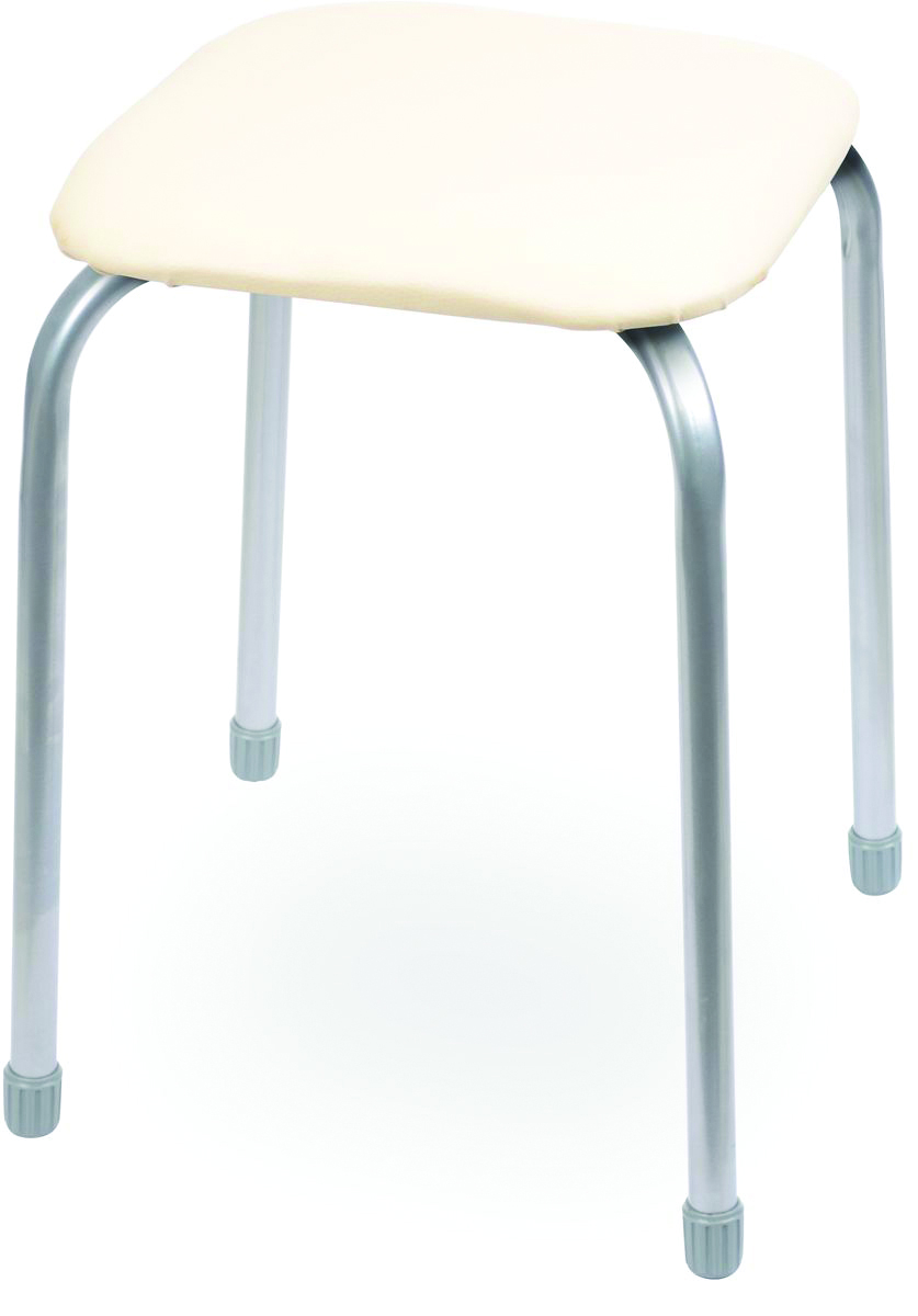 Табурет "классика 3" квадратное сиденье 32 см (1/10) слоновая кость  "ника"