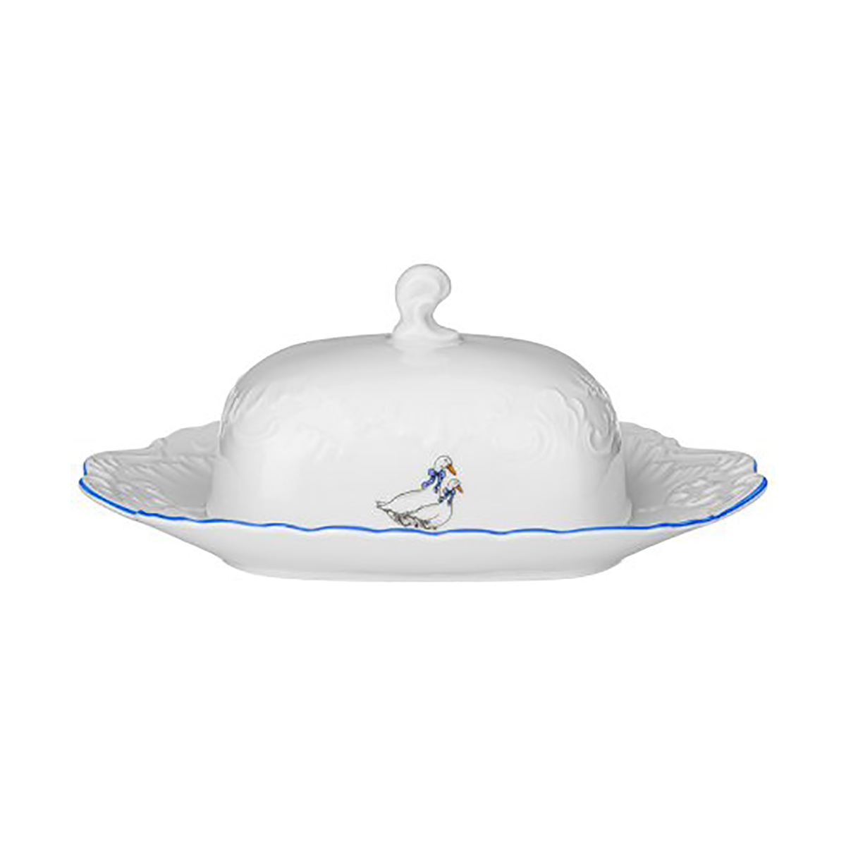 Масленка "rococo" гуси (1/12) "cmielow" omd666-рококо-32