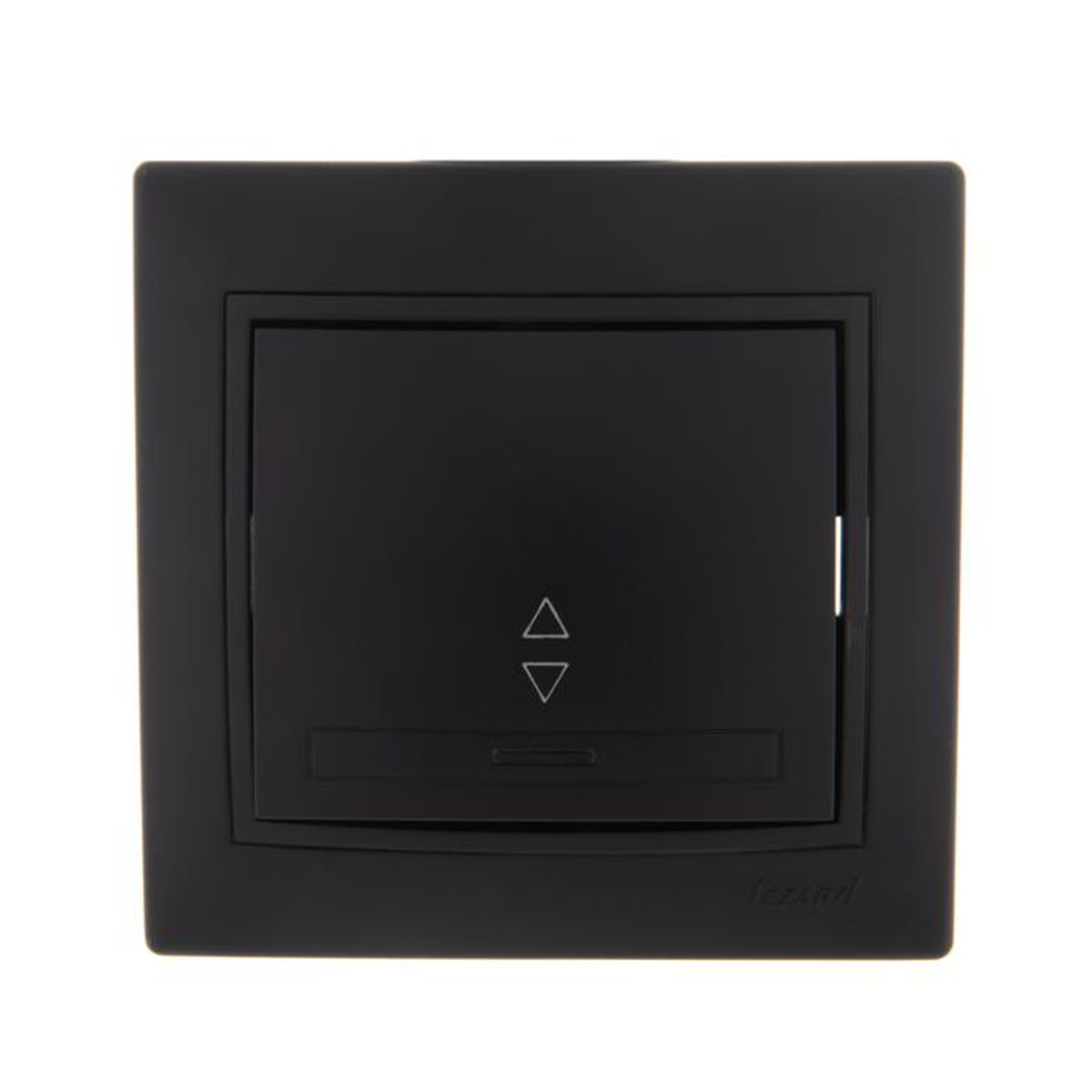 Выключатель "mira" 1 кл. проходной, черный бархат (1/10/120) "lezard" 701-4242-105