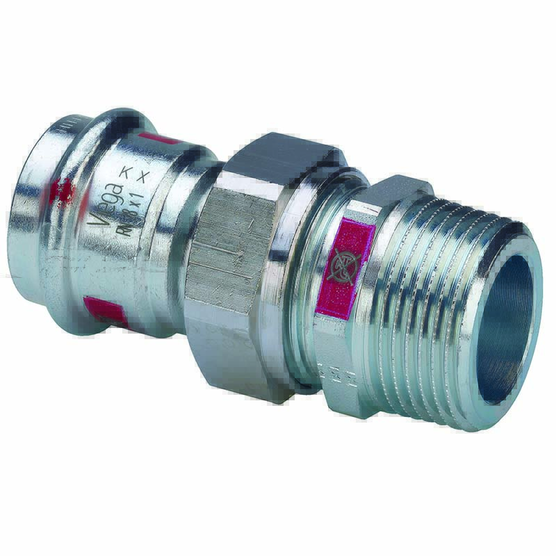 Американка пресс-Н 28x1" с плоской прокладкой оцинкованная сталь Prestabo VIEGA