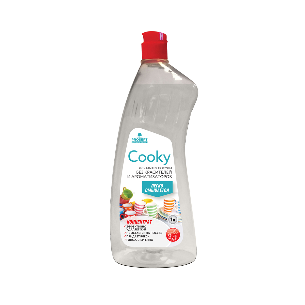 Средство для мытья посуды "cooky" (гипоаллергенное) 1 л (1/12) "prosept"