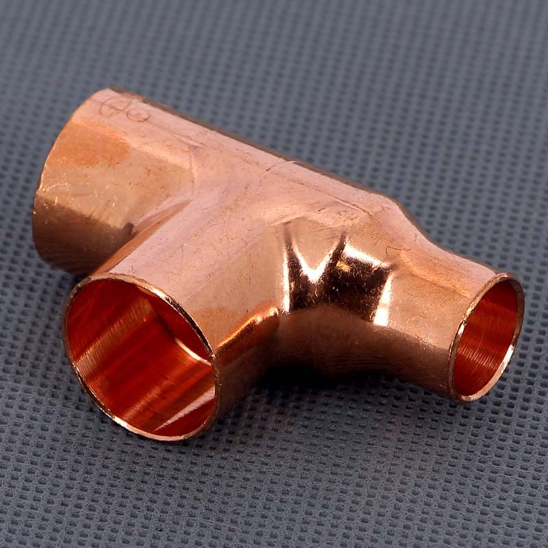 Тройник переходной под пайку 22 х 22 х 15 мм VIEGA медный