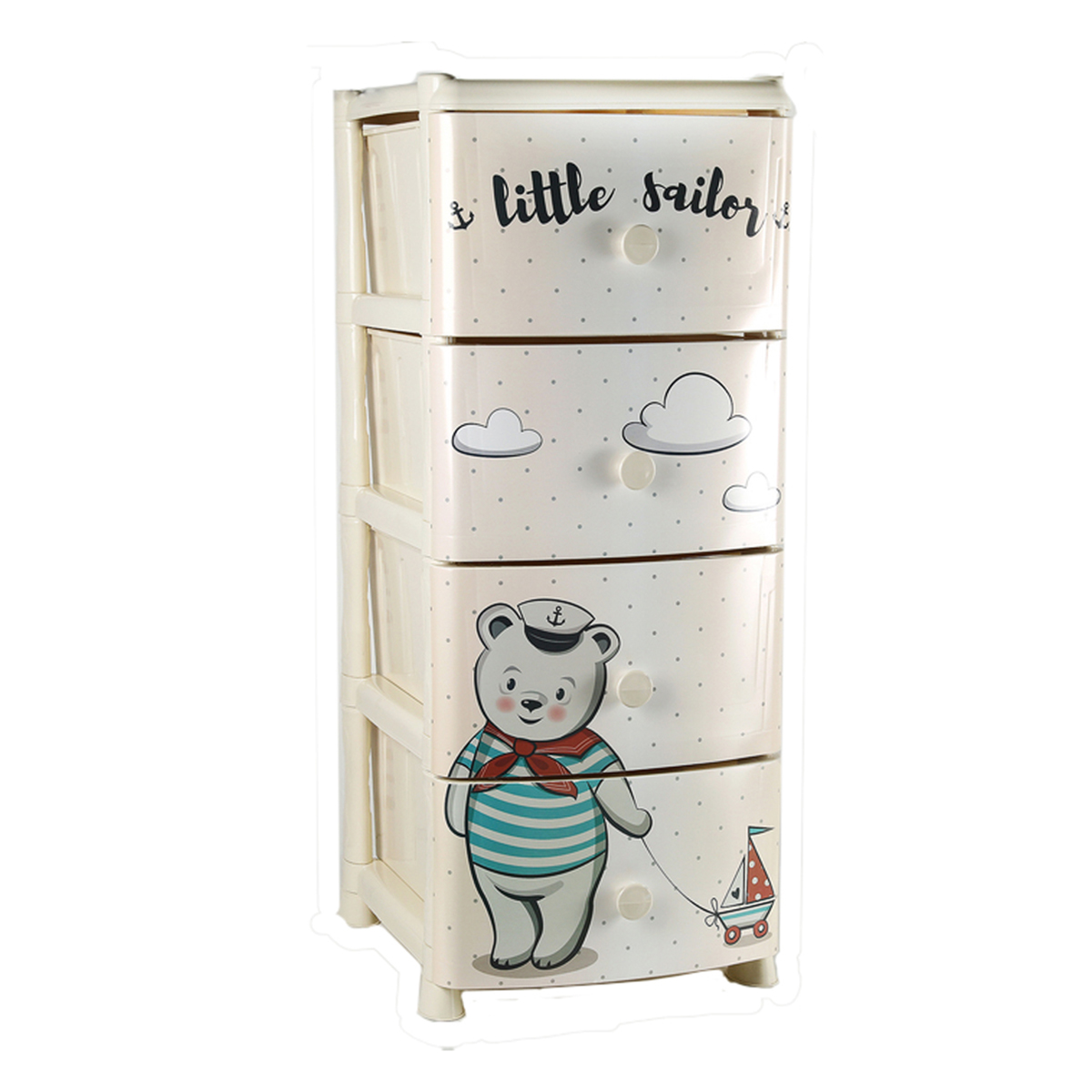 Комод детский  4-х секцион. (хеппи кидс) (1) "виолет"