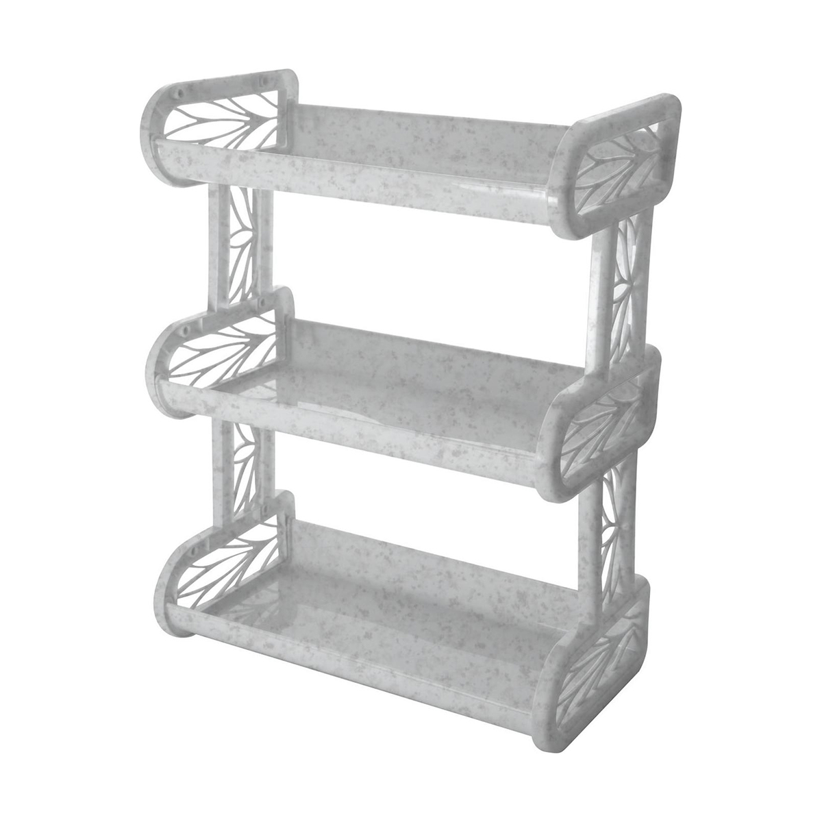 Полка навесная 3 секции (мрамор) (1/27) "branq"  bq1683мр