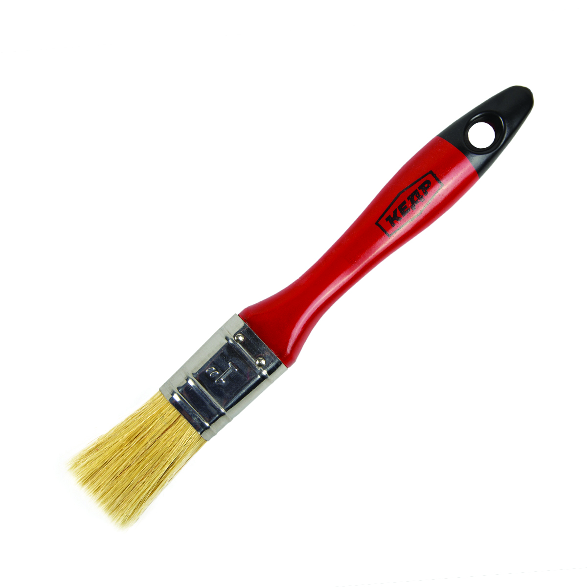 Кисть плоская "профи" №1 /25 мм  (12/480) натур.щетина, пласт.ручка "кедр"  008-4410