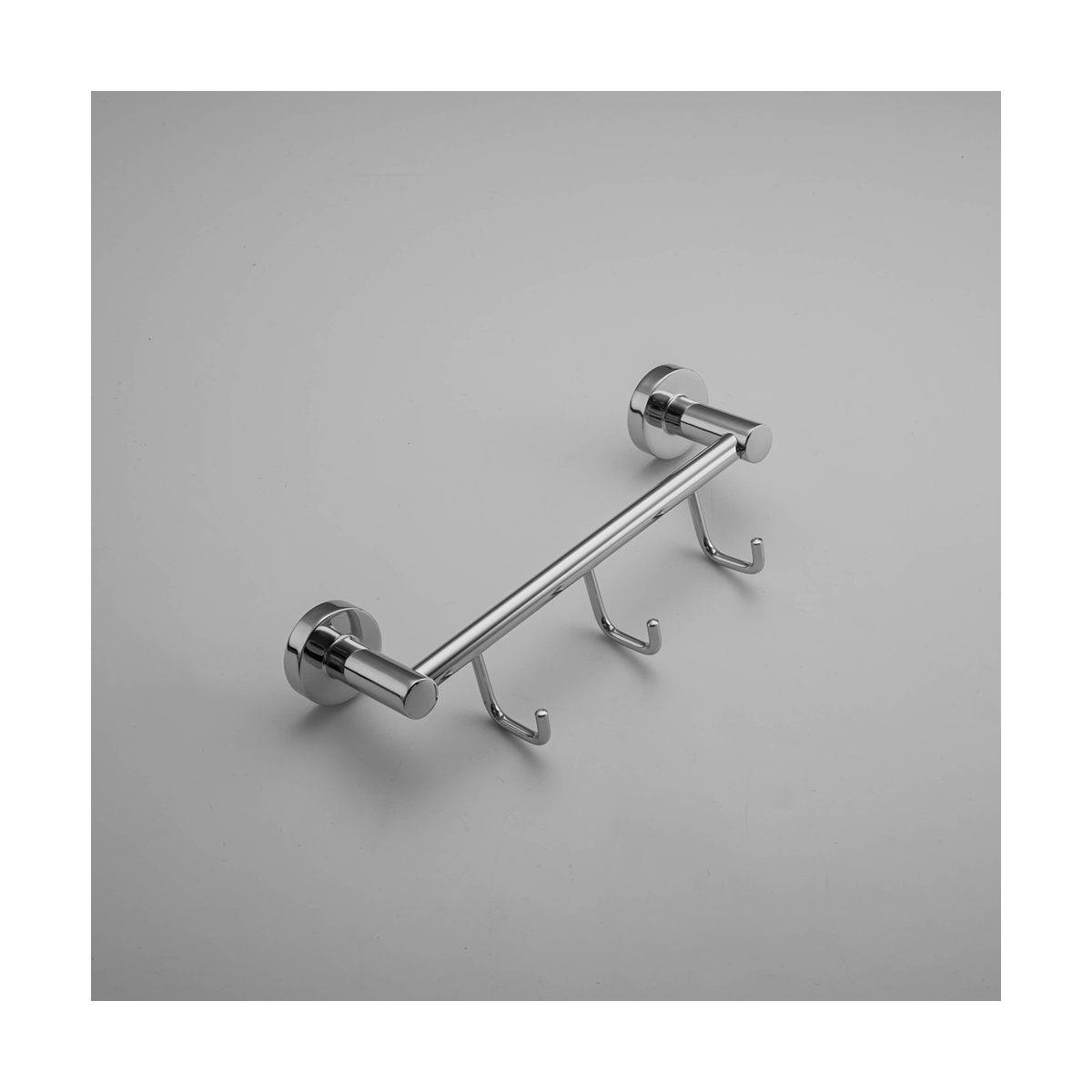 Крючок-вешалка на планке (3 крючка) r15115-3, хром (1/20/40) "frud"