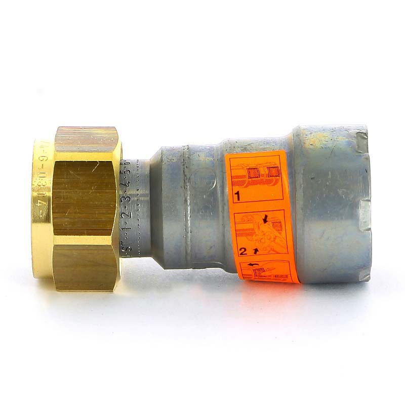 Муфта пресс-В с накидной гайкой Megapress оцинкованная сталь VIEGA 1/2"х3/4"