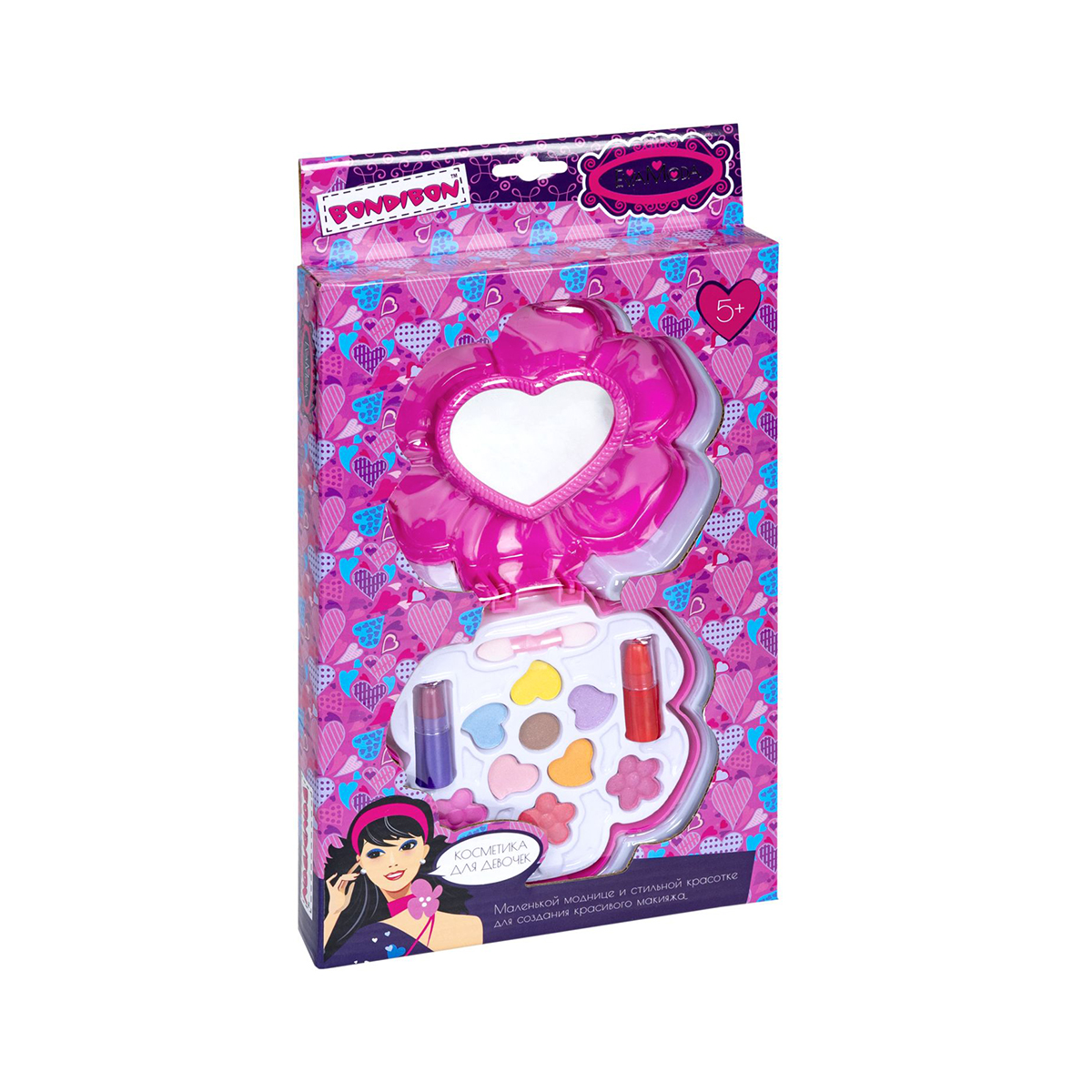 Набор детской декор. косметики "eva moda" "bondibon" вв1759