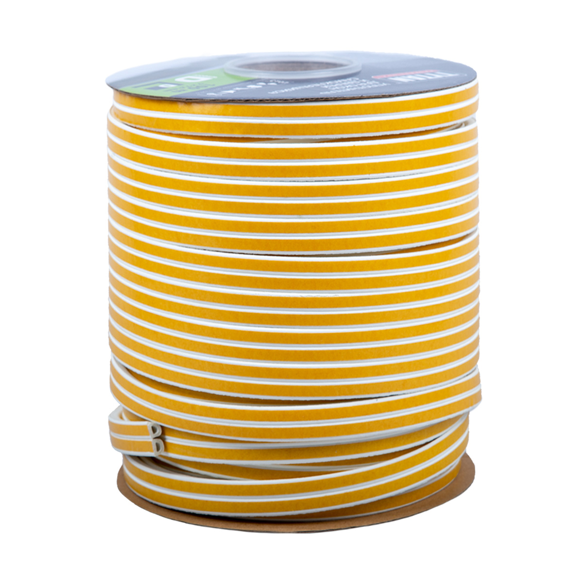 Уплотнитель d 9 х 7,5 мм белый бухта 100 м (1/2) "tytan professional"