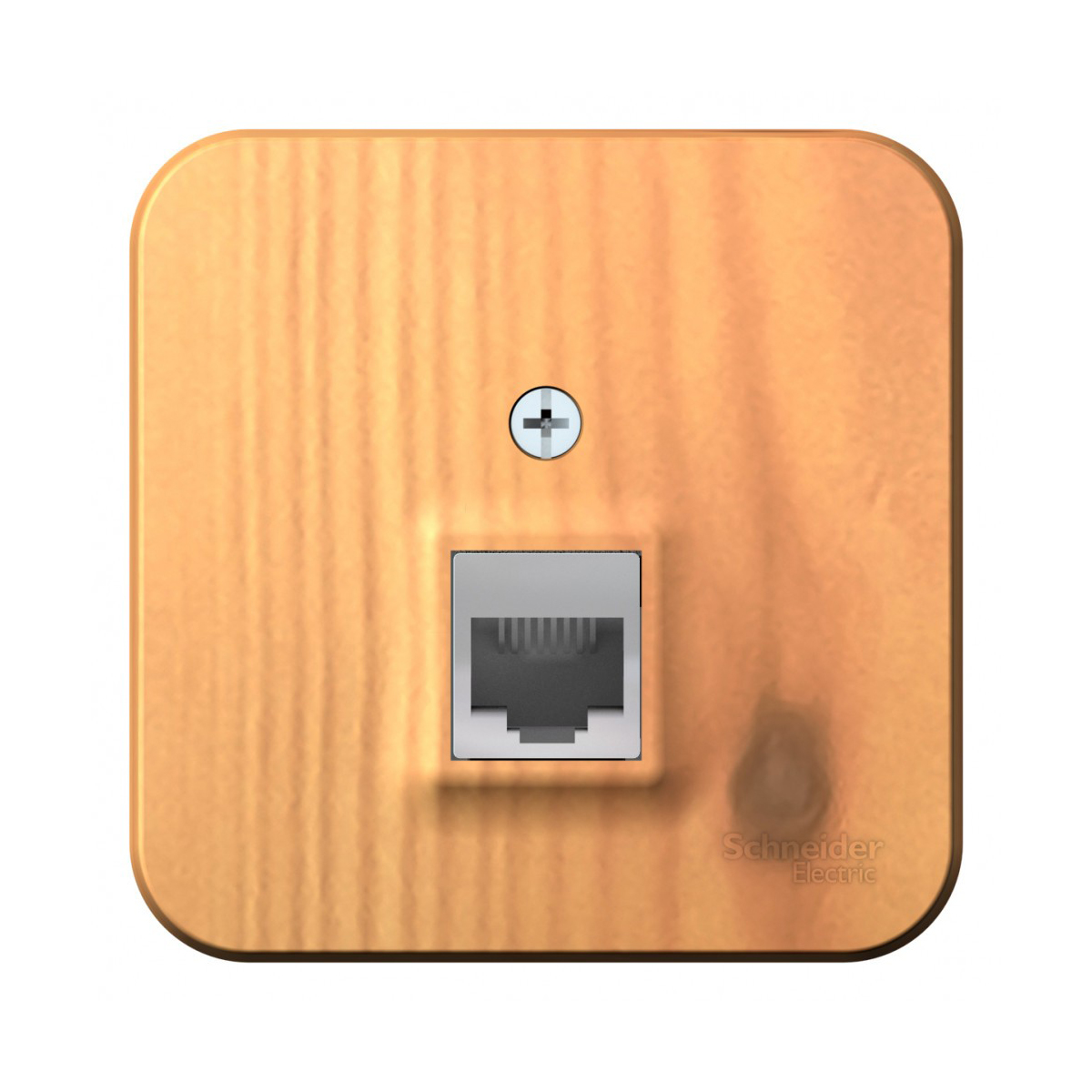 Розетка компьютерная открыт. уст. "blanca" 1 местн. rj45, ясень (1/12/24) "schneider"