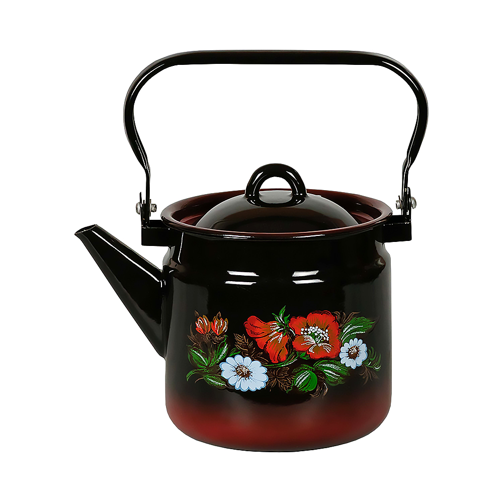 Чайник эмалиров. декор. 2 л (1/3) "стальэмаль"  1с25я