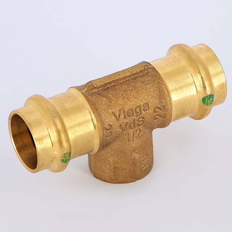 Тройник пресс-В 22х1/2'x22 Sanpress VIEGA