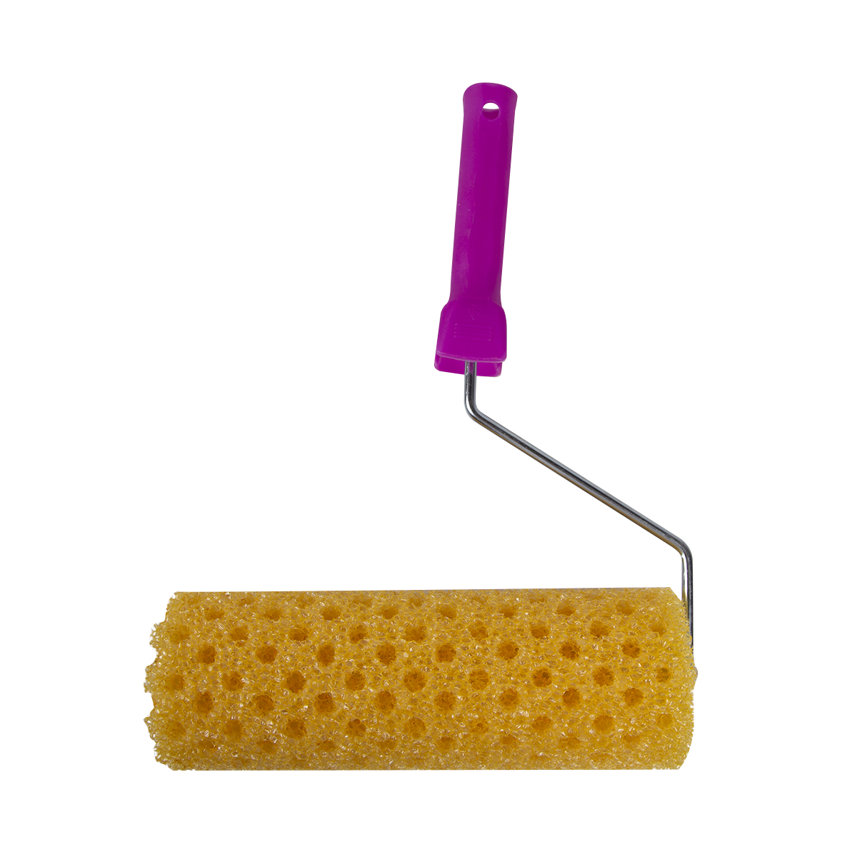 Валик структурный поролон. "горошек"  d80/230 мм бюгель 6 мм (в сборе) (1/50)  "krafor" 089-0250