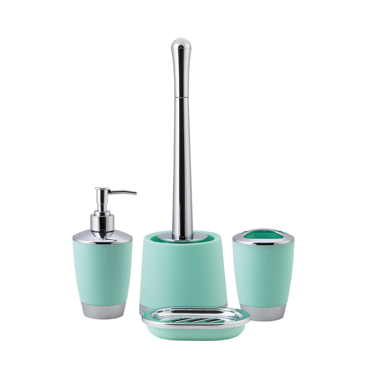 Стакан для ванной комнаты "альма" пласт. (мятный) (1/12) "swensa" swp-2100mnt-02