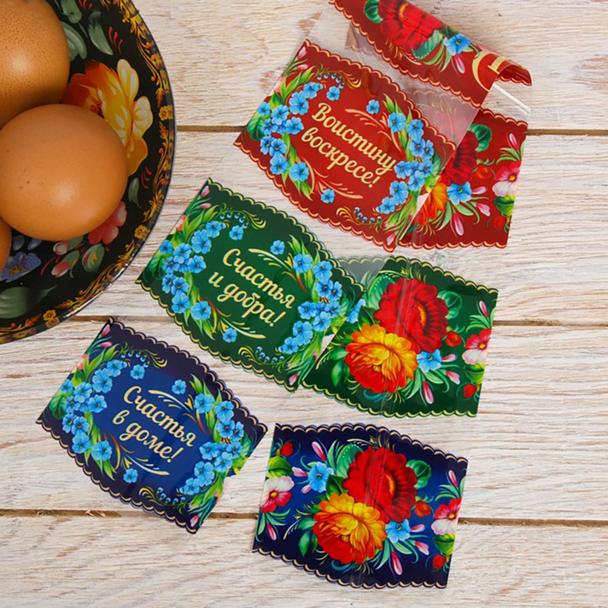 Термопленка для яиц "хв. цветы" 9*16 см (1) 3825783