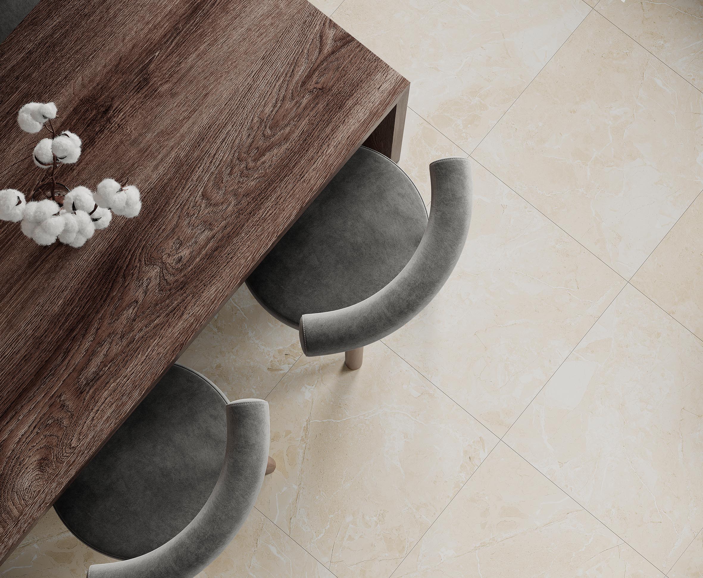 Romano crema керамогранит бежевый полированный 60x60