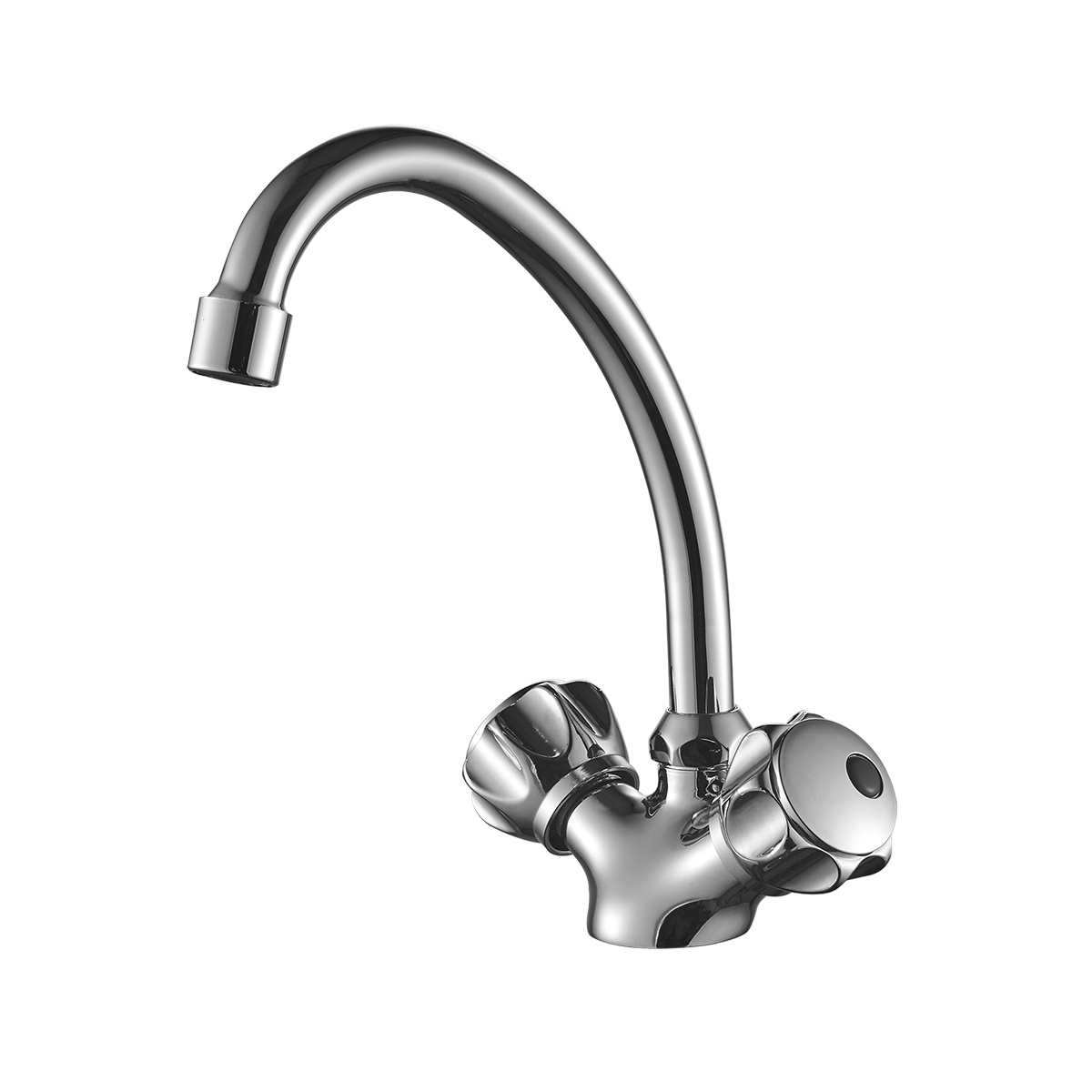 Смеситель для кухни dr50028r двухвентильный, поворотн. излив (1/12) "decoroom"