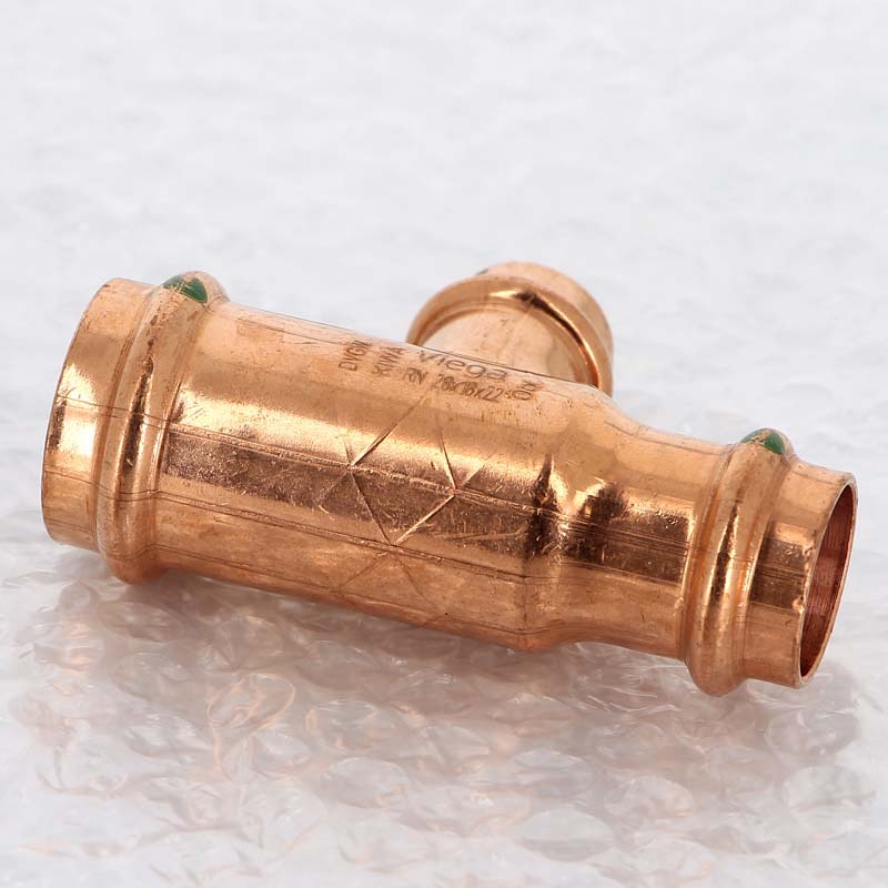 Тройник пресс медный Profipress VIEGA 28х18х22