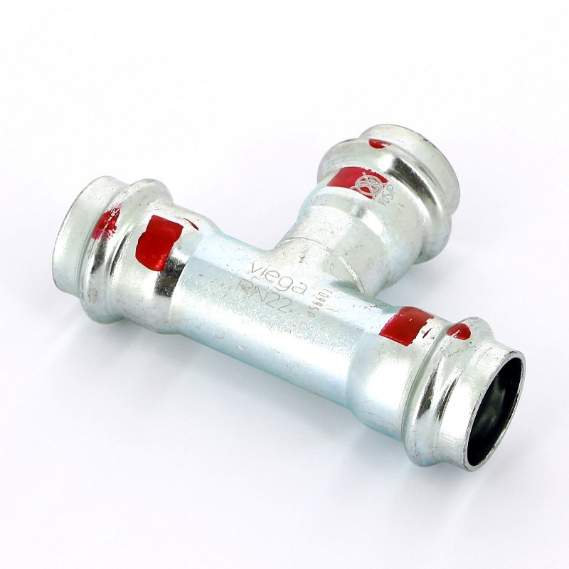 Тройник пресс 22 оцинкованная сталь Prestabo VIEGA