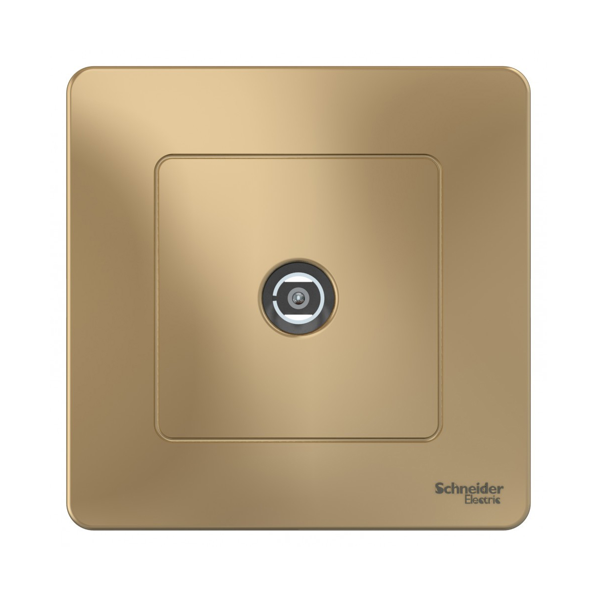 Розетка телевизионная "blanca" коннектор, титан (1/10/20) "schneider"