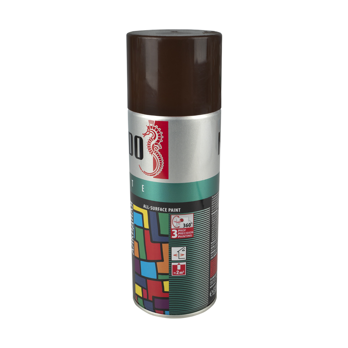 Краска аэрозоль коричневая 520 мл (12) "kudo" ku-1012